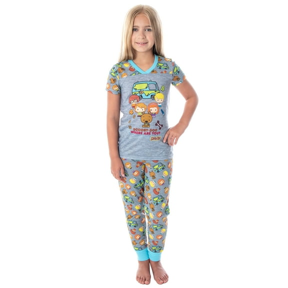 Scooby Doo Girls Pajamas Where Are You? Chibi Figures PJs