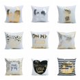thumbnail image 4 of CNKOO Linen Purity 11 Styles Super Soft Comfortable Pineapple Love Letters Bronzing Pillowcases Pillow, 4 of 6