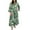 Green, variant on VEKDONE Women's Plus Size Dresses 3/4 Sleeve Hawaiian Tropical Leaf Printed Dress Casual Peplum Dress Green,XXXXL