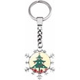 thumbnail image 1 of Yazoeia Key Ring 2 Pieces Of Christmas Snowflake Keychain, Backpack, Handbag, Satchel Keychain CJC912-199503, 1 of 5