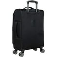 thumbnail image 5 of Kenneth Cole REACTION Rugged Roamer Lightweight Softside Expandable 8-Wheel Spinner Luggage, Black, 20-Inch Carry-On 20-Inch Carry-On Black, 5 of 10