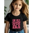 thumbnail image 1 of IN MY SECOND GRADE ERA Graphic Tee for Young Girls - Casual, Comfortable, Short-Sleeve Knit Top, Perfect for School & Outdoor Play, Ideal Summer Gift, School Playwear, Comfortable Fit, Girls T Sh, 1 of 6