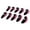 Noir + Rose, variante sur jinwen 10 Pcs/Pack Couvre-Tête de Club de Golf à Coin en Fer Couvre-Tête Protecteur Trou Visible pour Noir+ Bleu