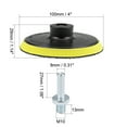 thumbnail image 2 of Uxcell 4" Dia M10 Drill Adapter Hook and Loop Backing Pad Abrasive Wheels Discs 2 Pcs, 2 of 6