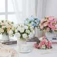 thumbnail image 6 of Waipfaru 2 Bundles Artificial Peonies Faux Flowers,Fake Peonies Artificial Flower Bouquet for Table Centerpiece,Silk Flowers for Home Wedding Decor Holding Flowers (light pink), 6 of 8