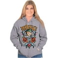 thumbnail image 4 of Betty Boop Biker BBMC Roses Tattoo Women Plus Size Zipper Hoodie Brisco Brands 2X, 4 of 5