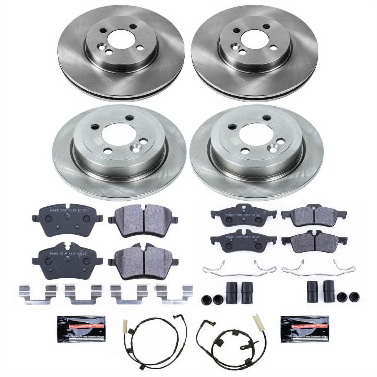 Power Stop Front and Rear Track Day Brake Pad and Rotor Kit TDSK6301