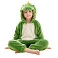 thumbnail image 2 of Coerni Girls Animal Onesie Soft Fleece Hooded Romper Cute Cartoon Bear/Panda/Tiger/Penguin Kids Fall Winter Warm Bodysuit Halloween Dress Up, 2 of 6