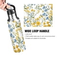 thumbnail image 4 of Yayeee 20oz Insulated Water Bottle Double Wall Stainless Steel with Flip Straw Lid, Yellow Floral, 4 of 7
