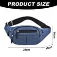thumbnail image 2 of Se puede utilizar para correr, andar en bicicleta, hacer senderismo al aire libre, bolsillos para correr de gran capacidad para hombres y mujeres, azul, 2 of 5