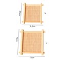 thumbnail image 5 of 2Pcs Hamster Bamboo Mat for Rabbit Bunny Chew Toys Bamboo Bed Mat for Guinea Pig Chinchilla Squirrel Hamster Cat Dog and Small Animal, 5 of 6