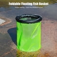thumbnail image 6 of Nylon Net Baits Storage Cage for Keep Crayfish Minnows Floating Fishing Basket Bucket Foldable Fishing Net Holder, 6 of 8