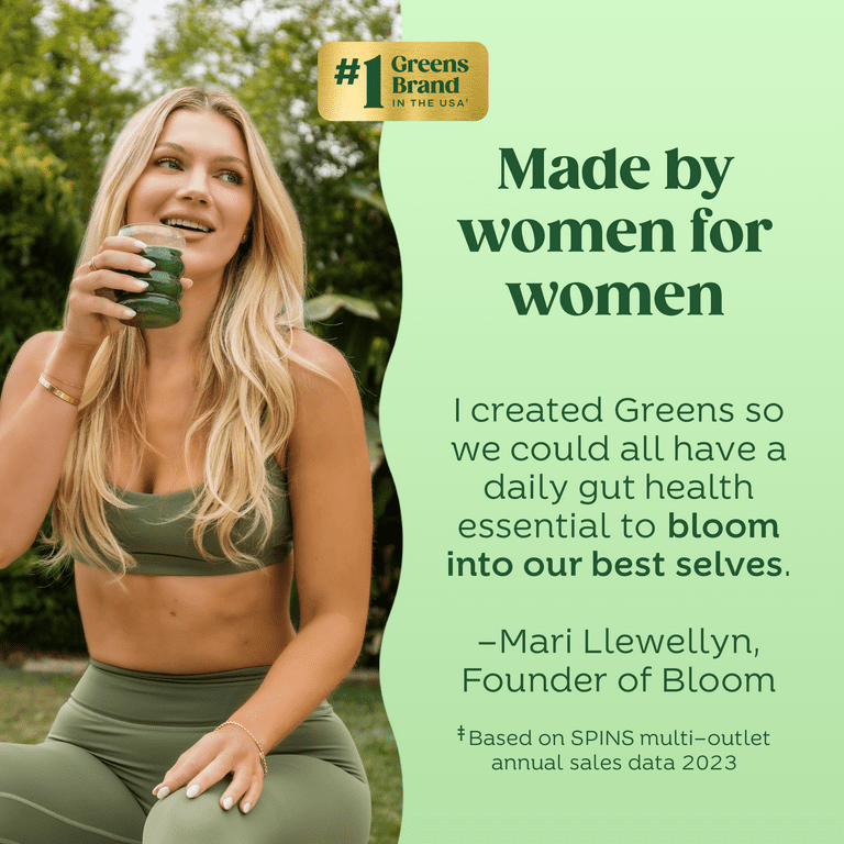 Bloom Nutrition Greens & Superfoods Powder, Watermelon, 25 Servings