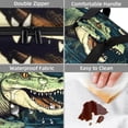 thumbnail image 4 of Crocodile Double Layered Insulated Refrigerated Lunch Bag with Two Compartments, Large Capacity, Hand Carry - 7.1x11.4x16.1 Inches, 4 of 6