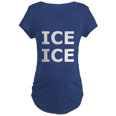 

CafePress - Ice Ice (Baby) Maternity T Shirt - Maternity Dark T-Shirt