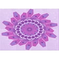 thumbnail image 1 of Ahgly Company Machine Washable Indoor Rectangle Transitional Blossom Pink Area Rugs, 4' x 6', 1 of 7