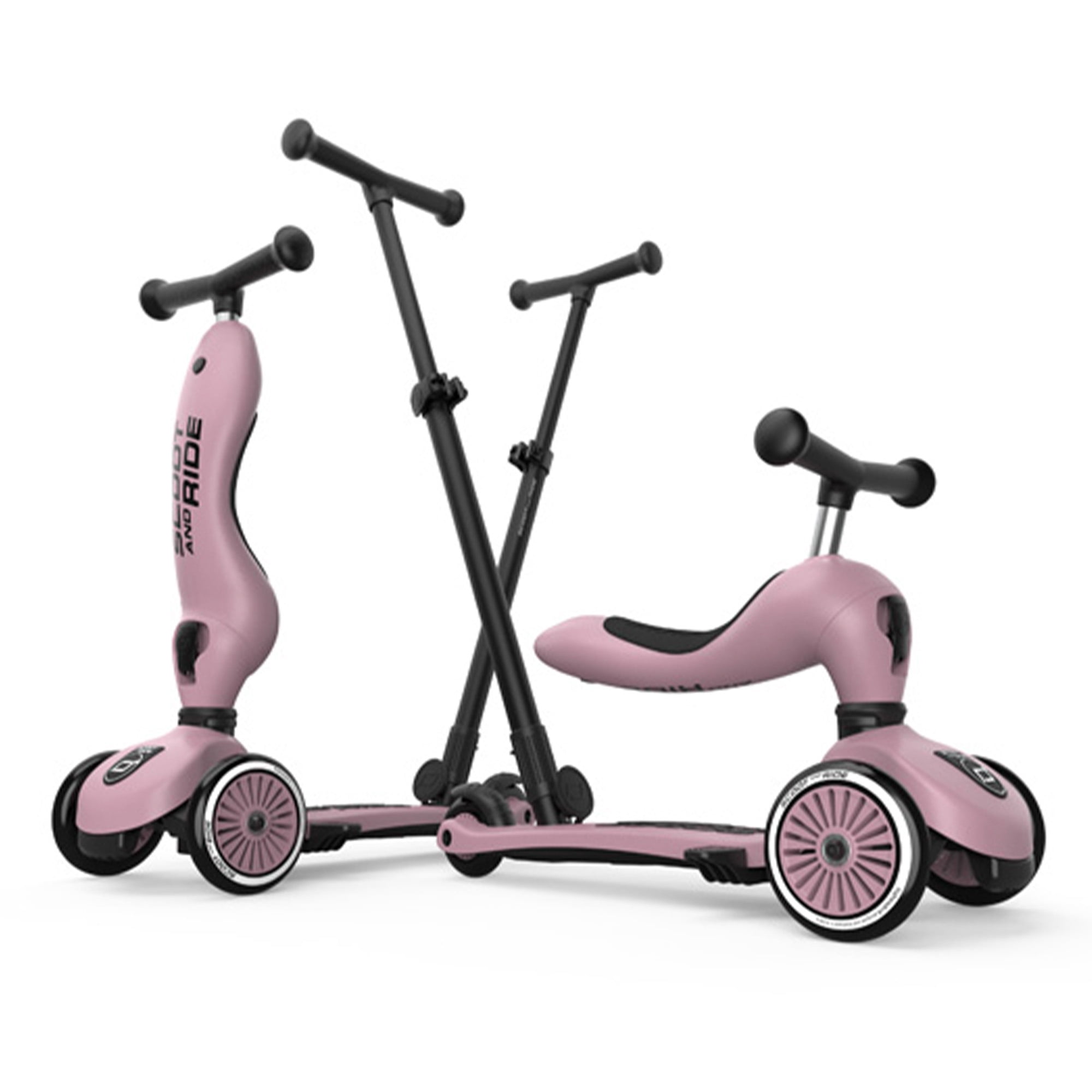 【sally】SCOOT AND RIDE HIGHWAYKICK1 Scoot & Ride 2-in-1 Kids Scooter & Push Bar, Highwaykick 1