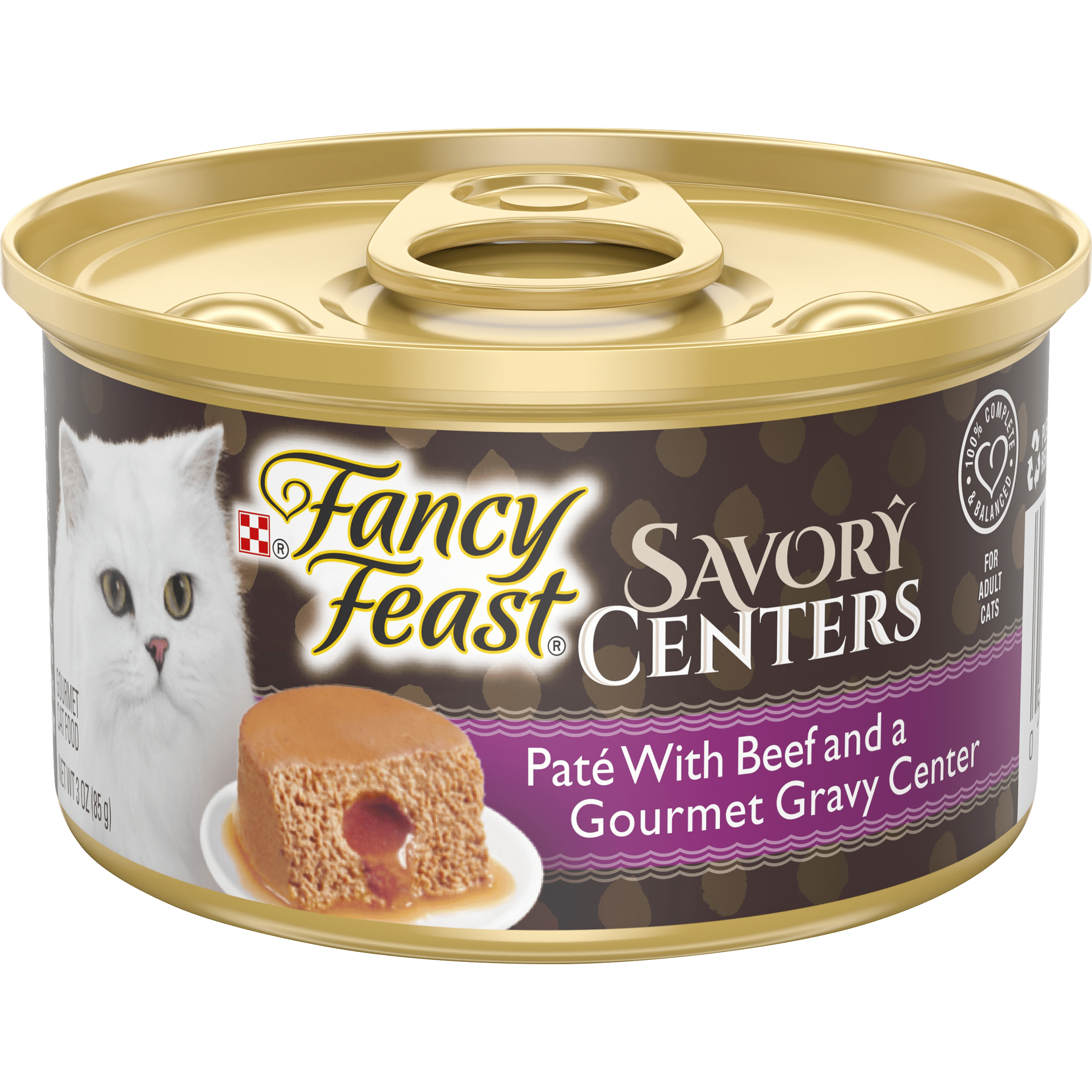 Fancy Feast Pate Wet Cat Food, Savory Centers Pate With Beef & a