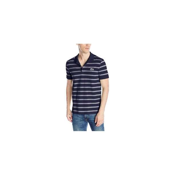 Lacoste - Polo de rugby con diseño de cocodrilo a rayas para hombre, azul, XX-Large Lacoste polo, rugbi