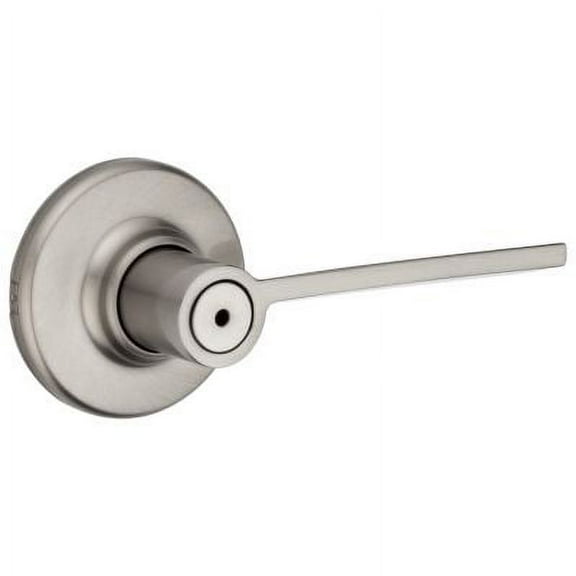 Kwikset Ladera Bed/Bath Lever in SN
