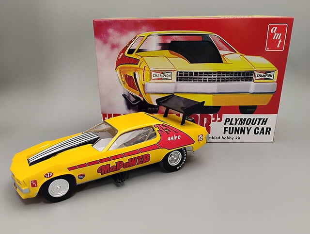 Skill 2 Model Kit Plymouth Funny Car "Mopower" 1/25 Scale Model by AMT