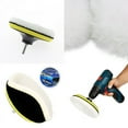 thumbnail image 4 of 5 Pcs 6\" Buffing Polishing for Pads Wool Wheel Mop Kit for Car Polisher Drill Adatper, 4 of 12