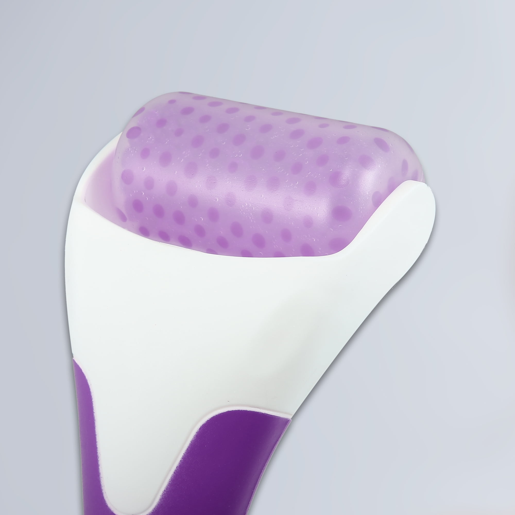 Unique Bargains 2 Pcs Ice Face Massager Facial Roller Pink Purple