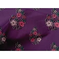 thumbnail image 4 of oneOone Cotton Poplin Fabric Leaves & Floral Block Printed Fabric 1 Yard 56 Inch Wide, 4 of 5