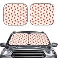 thumbnail image 2 of Saiise Hand Drawn Strawberry for Foldable Car Sun Shades (2-Pack) Offer Sun Protection with an Easy-fold Design for Convenient Windshield Shading-Small, 2 of 6