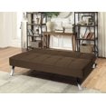thumbnail image 2 of Vineego Modern Convertible Fabric Futon Sofa Bed, Brown, 2 of 7