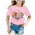 thumbnail image 1 of Mauve T-Shirt à Manches Longues pour Filles, Graphique, Manches Courtes, Col Rond, Confortable pour Garçons et Filles 11, 1 of 4