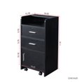 thumbnail image 4 of Tcbosik Salon Station with Wheels, Salon Stations for Hair Stylist w/2 Drawer & 1 Large Cabinet, Space Saving Salon Cart with 3 Hair Dryer Holders, Barber Equipment, Black, 4 of 9