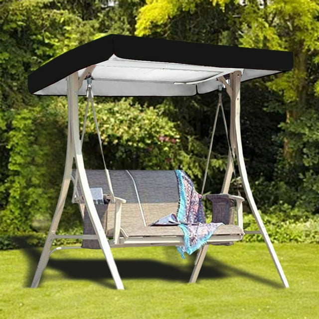 Durable Replacement Shade Cover for Outdoor Swing Sets Garden Patio Furniture Rainproof Protective Cloth
