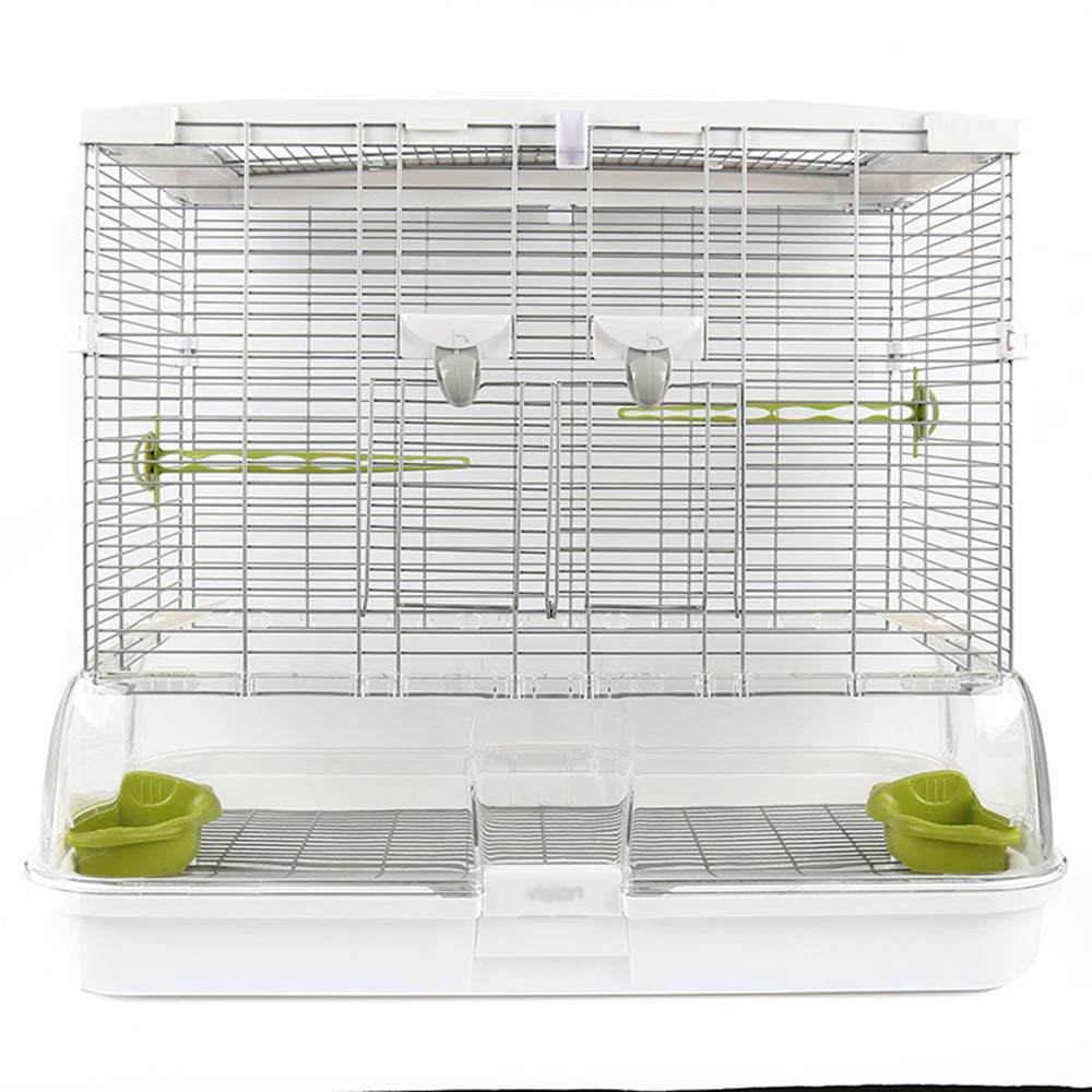 Bird Cage Made of Acrylic Wire Parrot Cage Large Size Deep Base Easy to Clean