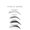 Framed, variant on Eyebrow Brow Mapping Poster Shaping Guide Chart Salon Studio