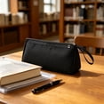 thumbnail image 3 of Leodye 1PCS Large Capacity Durable Pencil Case Multifunctional Stationery Storage Bag for office Travel Daily Supplies Storage -7.87*2.36*3.94IN, 3 of 7