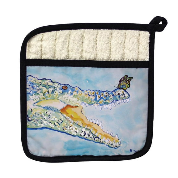 Betsy Drake Interiors Croc & ButterFly Pot Holder