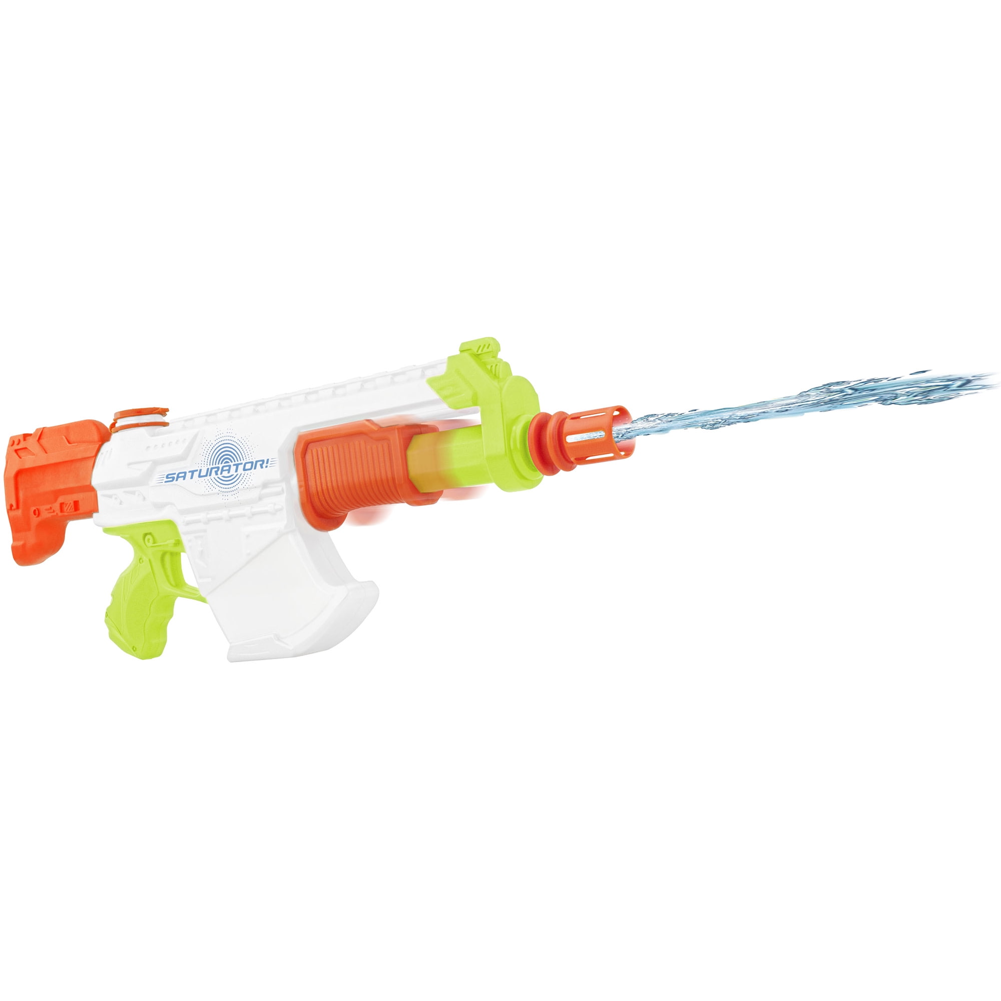 Lanard: Water Blaster - Saturator - Green-White-Orange, 20" Pump Action Drencher Toy, Splash & Spray Water Up To 27ft, 22oz Tank, Outdoor Play Kids 4+
