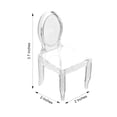 thumbnail image 3 of BalsaCircle 12 Clear Mini Chair 4" Party Favor Candy Gift Holders, 3 of 7