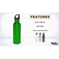 thumbnail image 2 of Stainless Steel Water Bottles 26 oz. Set of 10, Bulk Pack - Reusable, Leak Proof, Perfect for Gym, Hiking, Camping, Outdoor Sports - Green, 2 of 5