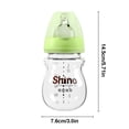 thumbnail image 3 of Biberón Leche para bebé Alimentador de agua Bebida para recién nacidos Aprendizaje de enfermería resistente al calor Taza de pezón para niños pequeños resistente al calor Verde, 150 ml, Tipo 1 Advancent BA000333-01, 3 of 6