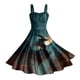 thumbnail image 3 of WILLBEST Vestidos con Curvas para Mujer Vestido de Mujer con Estampado sin Mangas con Tirantes En La Cintura y Falda con Vuelo con Personalidad E Mediana​​, 3 of 3
