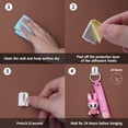 thumbnail image 2 of Self-Adhesive Hooks for Net Curtain Rods, 20 Pack, White, 2 of 5