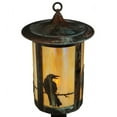thumbnail image 4 of Meyda 139412 12 in. Fulton Crow Post Mount, Bai Vintage Copper, 4 of 4