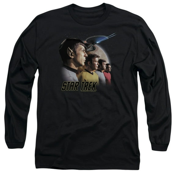 St Original Forward To Adventure Long Sleeve Adult 18/1 T-Shirt Black