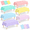 Pastel Rectangle-12pcs, variant on Pastel Rectangle 12pcs Disposable Plastic Tablecloths 54 x 108 Inch
