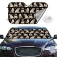 thumbnail image 2 of Fotbe French Bulldog Car Windshield Sunshade | Sun Visor Protector Front Window Shade, Keeps Out UV Rays, Keeps Your Vehicle Cool-Medium, 2 of 7