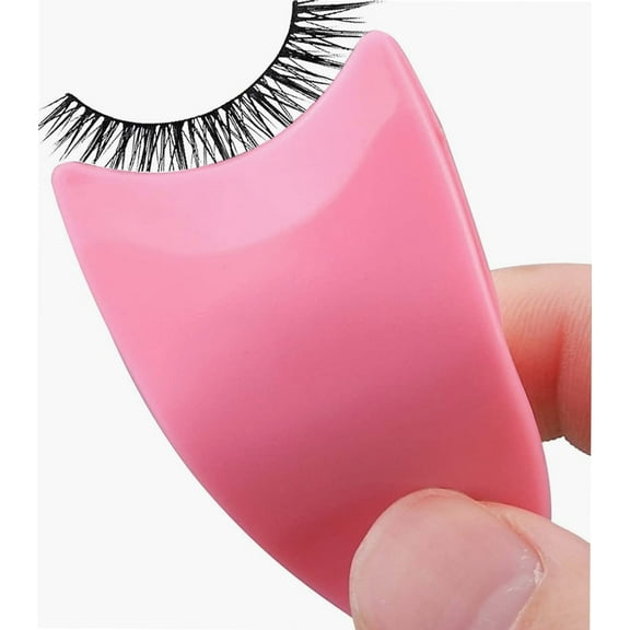 Eyelash Applicator Tool 35mm Width Lash Applicator Clip, 1PCS Eyelash Tweezers for False Lashes, Pink