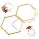 thumbnail image 2 of Marco de fotos Sunnimix Hexagonal y de 5 piezas Marco colgante Tono, 2 of 8