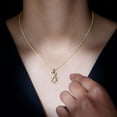 thumbnail image 5 of Rosec Jewels Lab Grown Diamond Infinity Pendant with Chain (Ef-Vs Quality) - Ready to Gift for Valentines Day, 14K Yellow Gold, 5 of 8